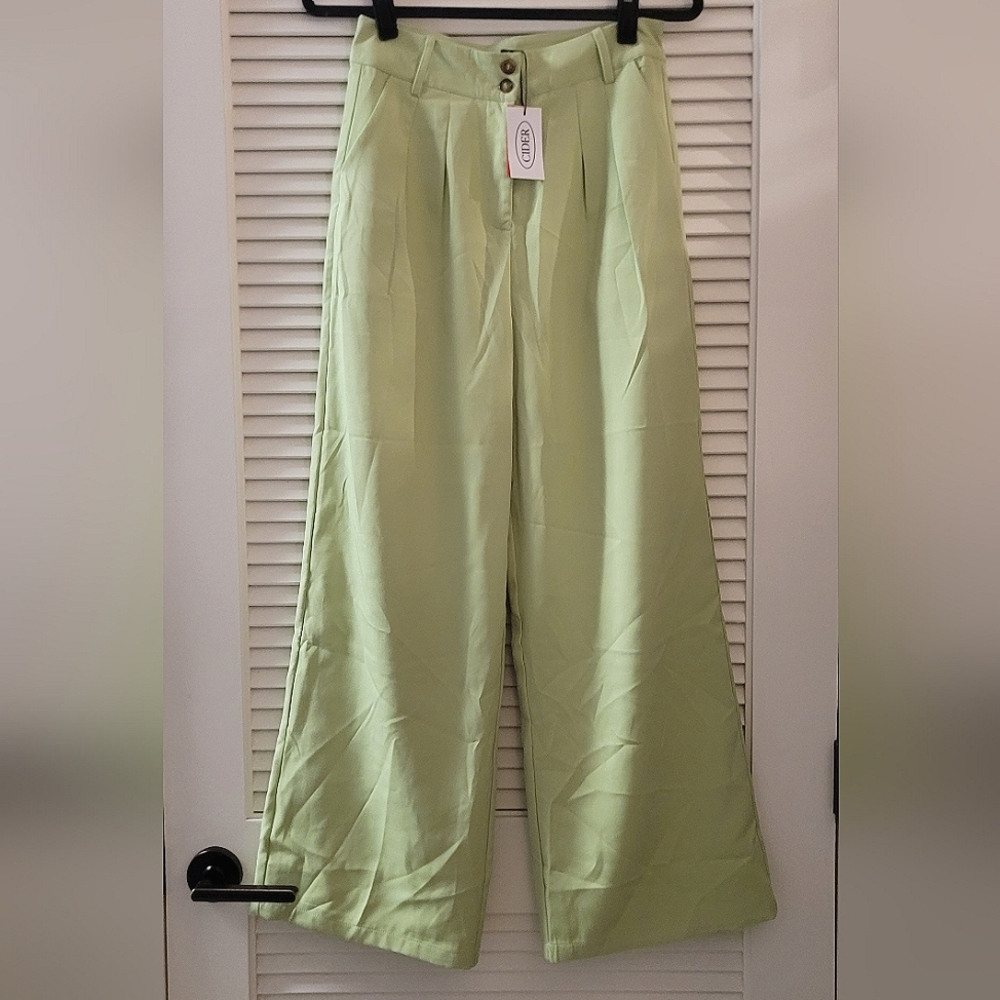 Cider - (NWT) Green Business Casual Office Pants With Pockets